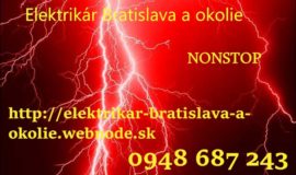 Elektrikár Bratislava a okolie
