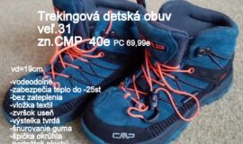 Detské trekingové topánky veĺ.31, zn. CMP